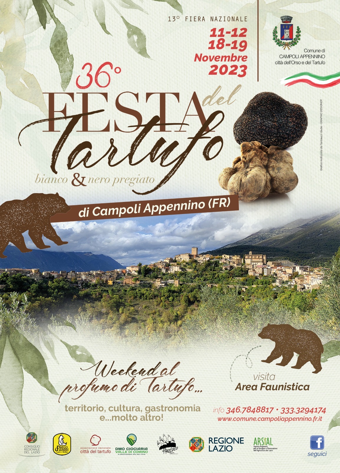 13 fiera nazionale 11-12 e 18-19 novembre 2023 - 36 Festa del Tartufo bianco e nero pregiato di Campoli Appennino