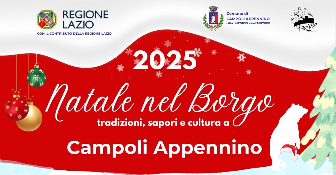 Natale nel borgo, tradizioni, sapori e cultura a Campoli Appennino